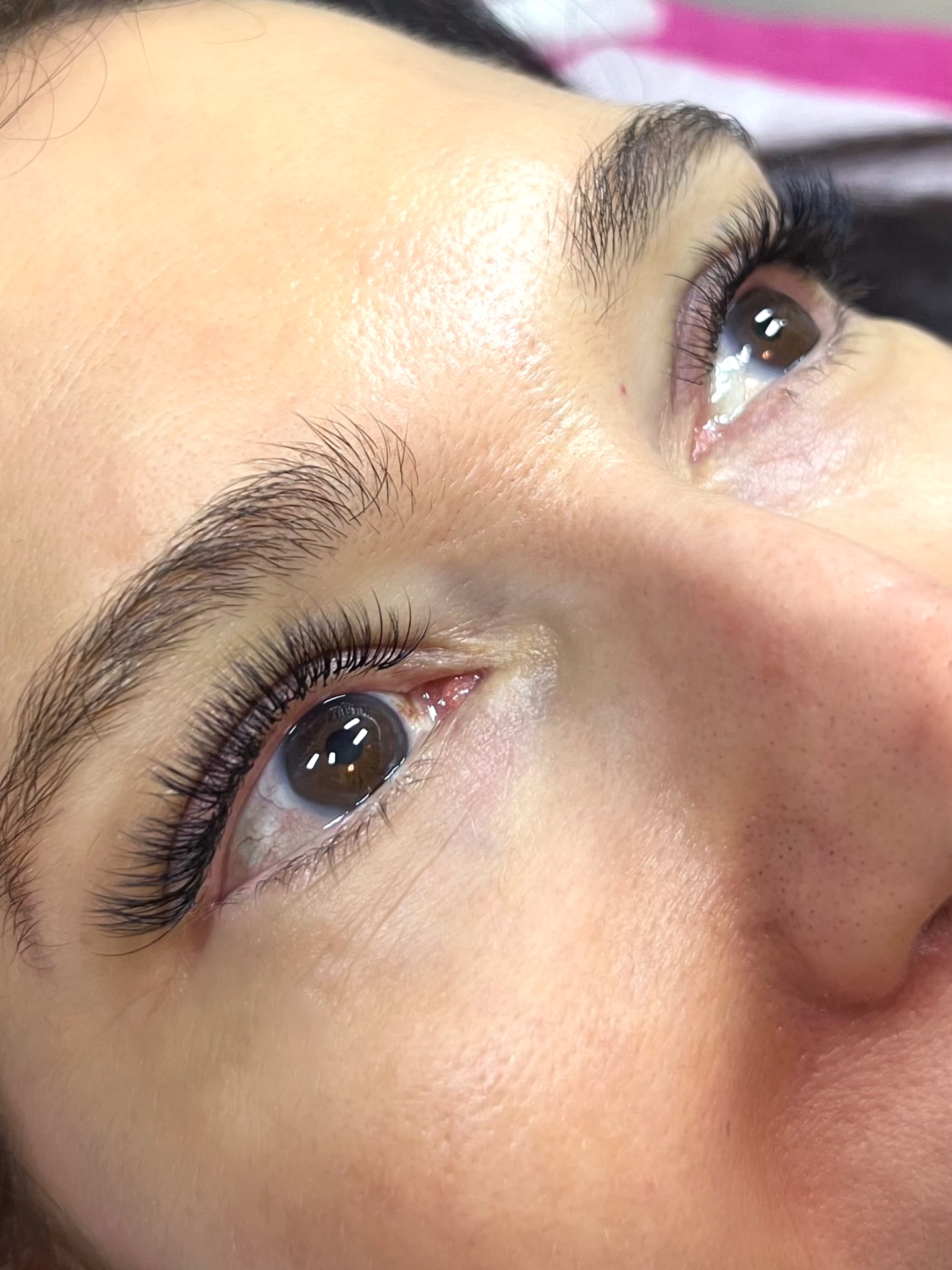 Natural lash extensions result